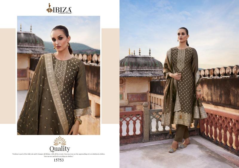 Ibiza Tyohaar Ka Angan Pure Banglory Silk Jacquard Salwar Kameez Wholesale Catalog