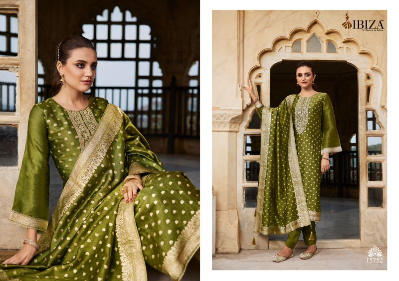 Ibiza Tyohaar Ka Angan Pure Banglory Silk Jacquard Salwar Kameez Wholesale Catalog
