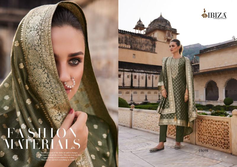 Ibiza Tyohaar Ka Angan Pure Banglory Silk Jacquard Salwar Kameez Wholesale Catalog