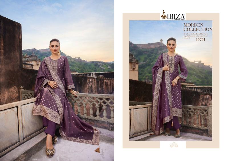 Ibiza Tyohaar Ka Angan Pure Banglory Silk Jacquard Salwar Kameez Wholesale Catalog