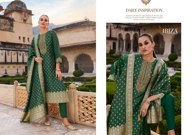 Ibiza Tyohaar Ka Angan Pure Banglory Silk Jacquard Salwar Kameez Wholesale Catalog