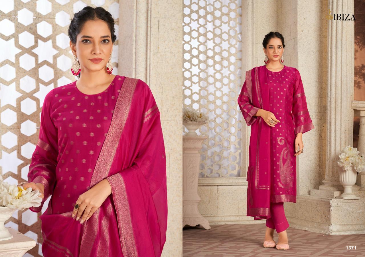 Ibiza Zisa Pure Banglory Silk Jacquard Salwar Kameez Wholesale Catalog