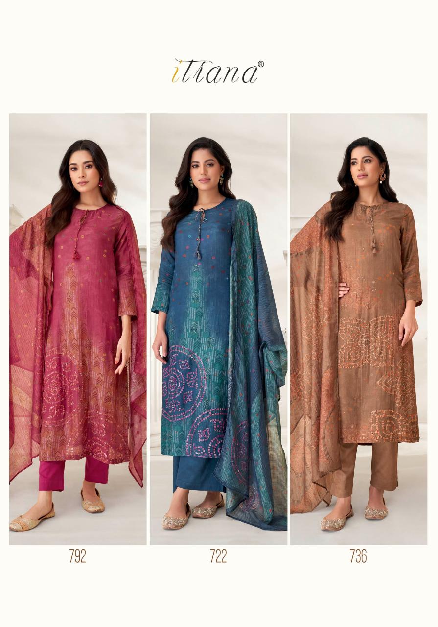 Itrana Prachi Muslin Silk Digital Printed Salwar Kameez Wholesale Catalog