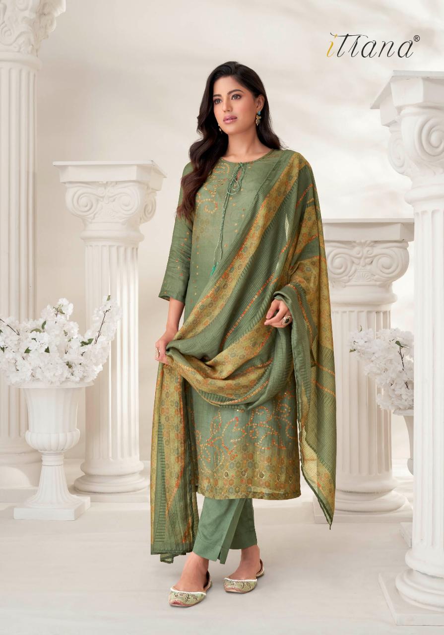 Itrana Prachi Muslin Silk Digital Printed Salwar Kameez Wholesale Catalog