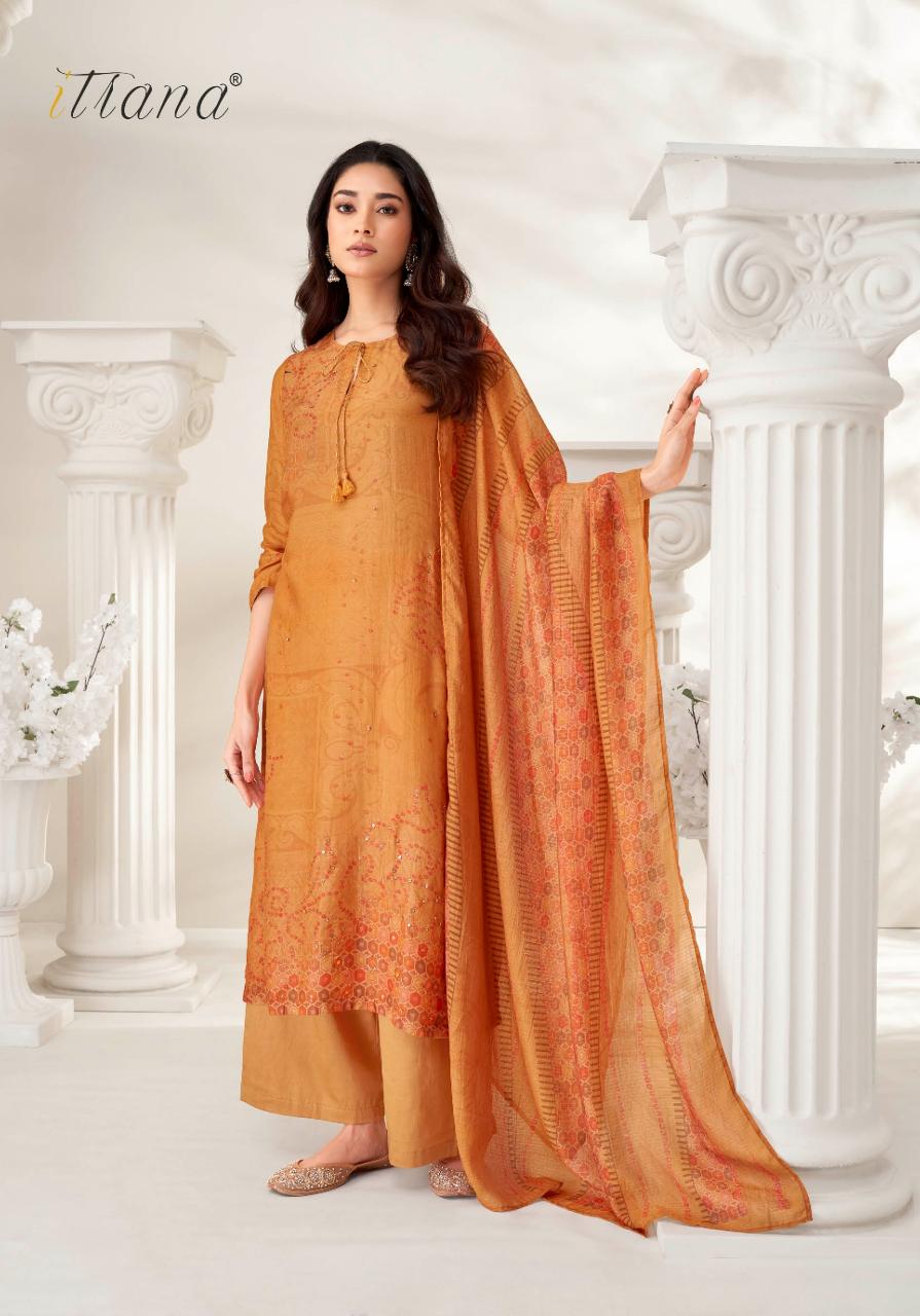 Itrana Prachi Muslin Silk Digital Printed Salwar Kameez Wholesale Catalog