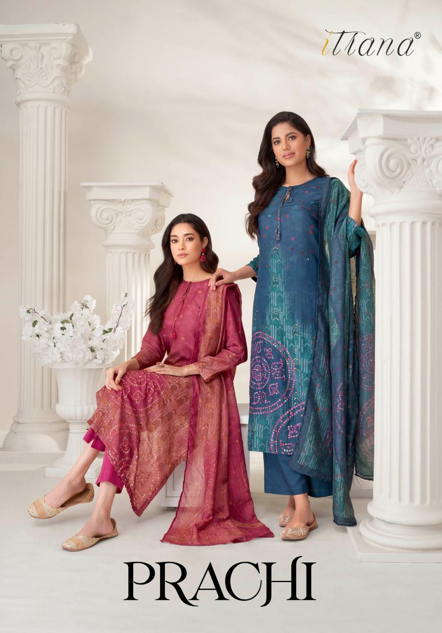 Itrana Prachi Muslin Silk Digital Printed Salwar Kameez Wholesale Catalog