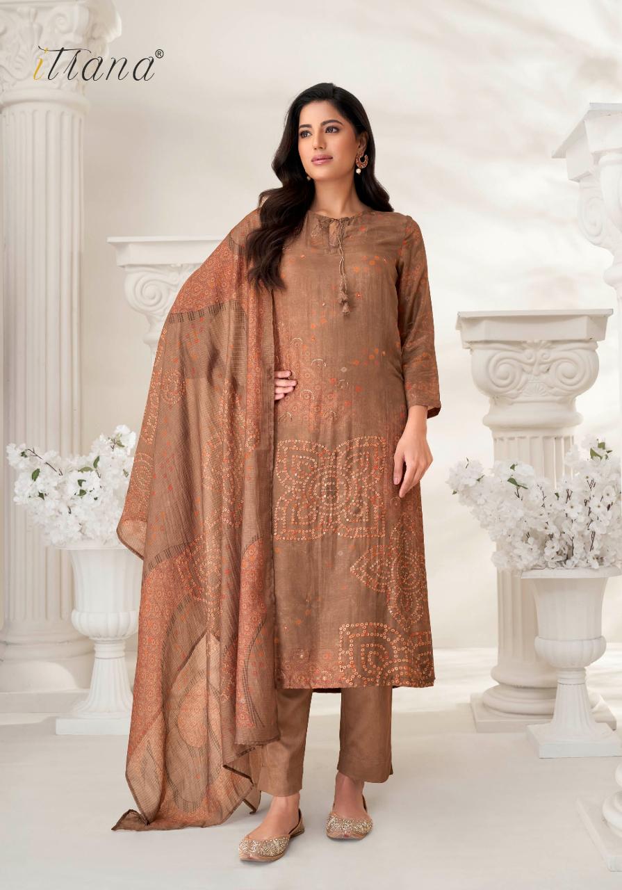 Itrana Prachi Muslin Silk Digital Printed Salwar Kameez Wholesale Catalog