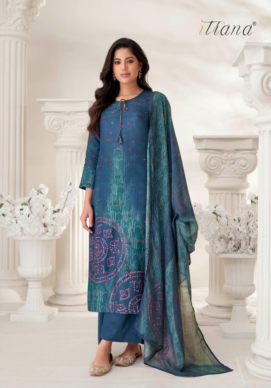 Itrana Prachi Muslin Silk Digital Printed Salwar Kameez Wholesale Catalog