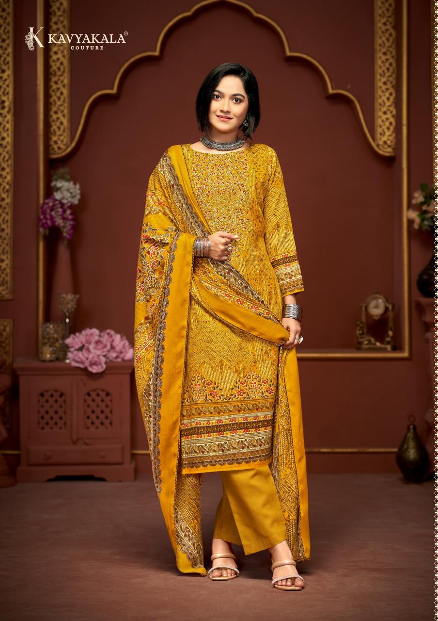 KavyaKala Cherry Woollen Pashmina wholesale online shopping dress material