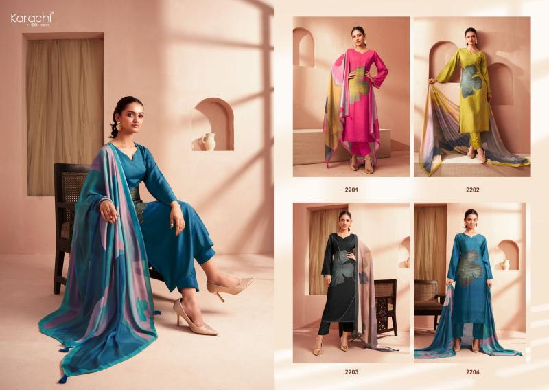 Kesar Karachi Blossom Pure Muslin Digital Printed Salwar Suits wholesale catalog