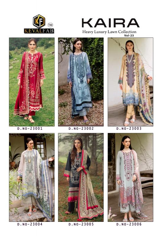 Keval Kaira Vol-23 – Karachi Dress Material - Wholesale Catalog