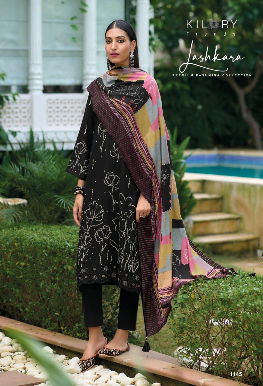 Kilory Lashkara Pure Viscose Pashmina Digital Printed Salwar Kameez Wholesale Catalog