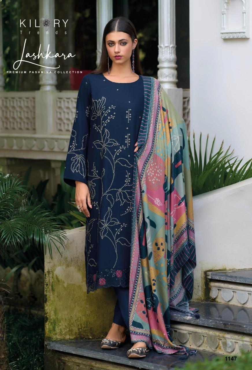 Kilory Lashkara Pure Viscose Pashmina Digital Printed Salwar Kameez Wholesale Catalog