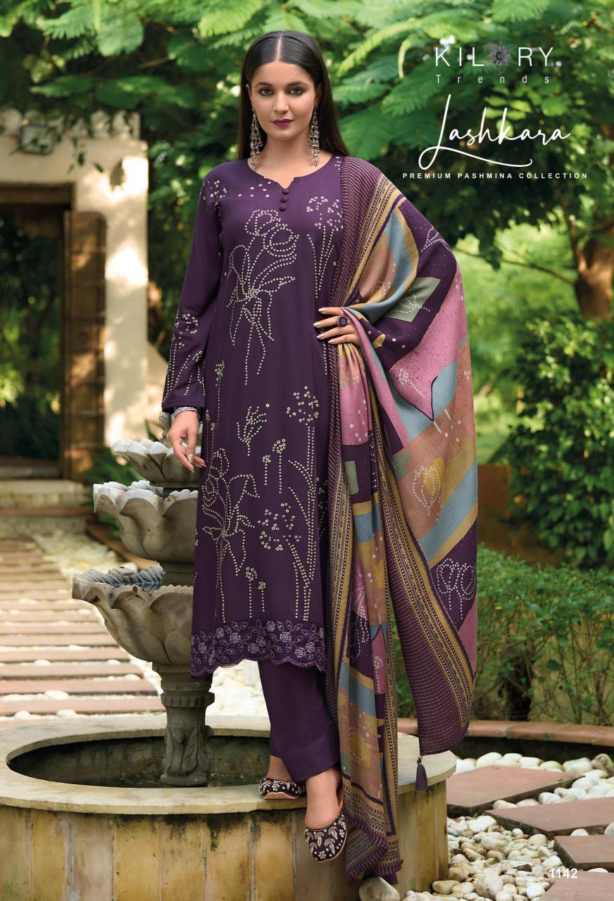 Kilory Lashkara Pure Viscose Pashmina Digital Printed Salwar Kameez Wholesale Catalog