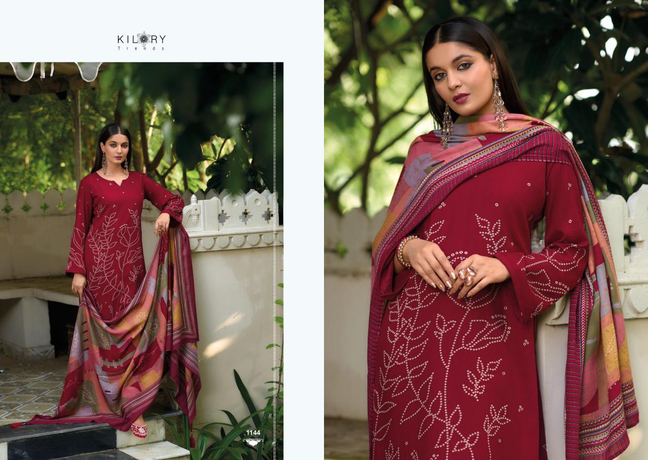 Kilory Lashkara Pure Viscose Pashmina Digital Printed Salwar Kameez Wholesale Catalog