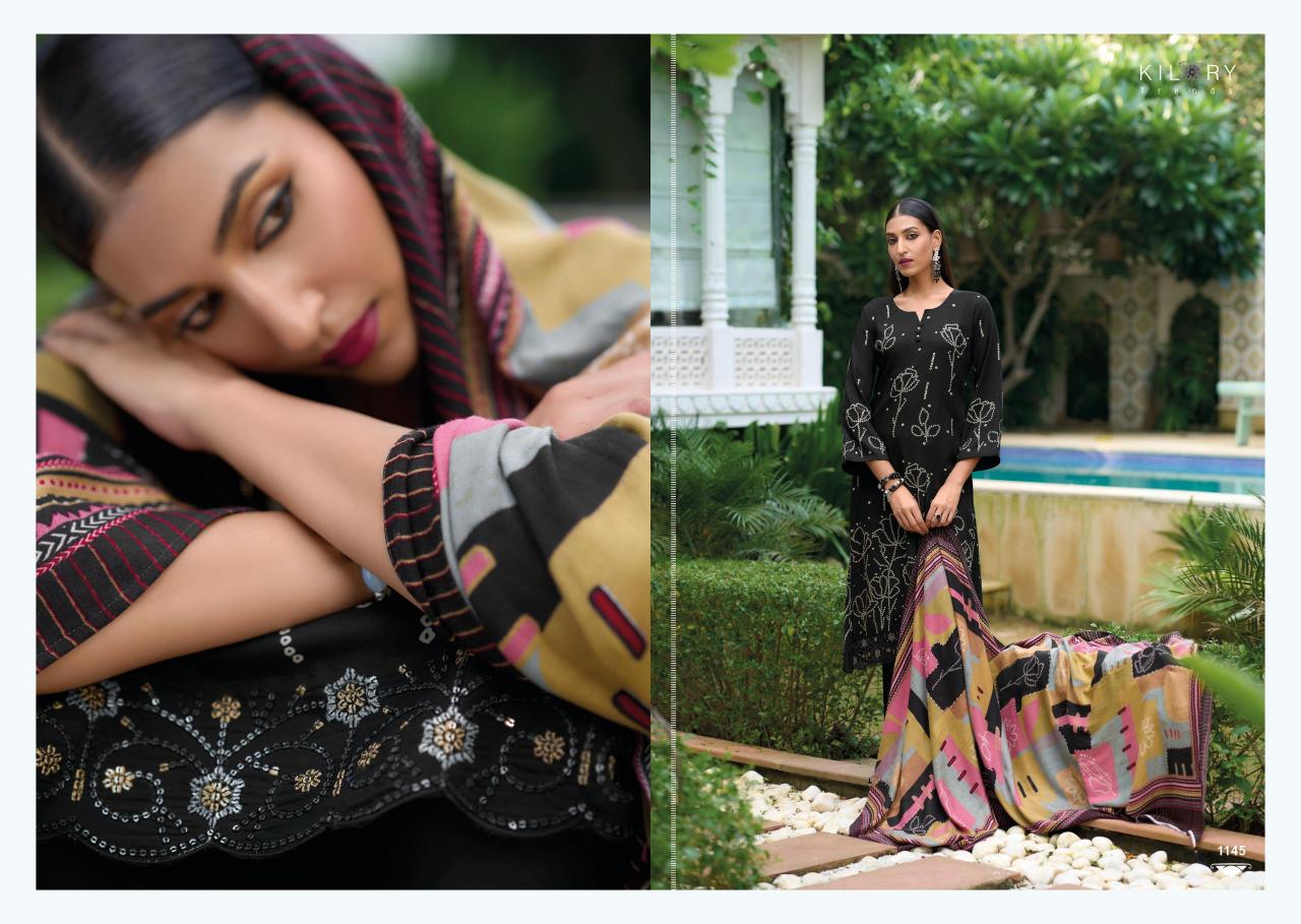 Kilory Lashkara Pure Viscose Pashmina Digital Printed Salwar Kameez Wholesale Catalog