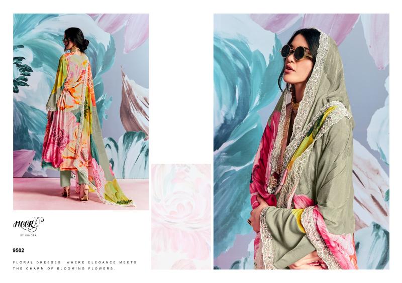 Kimora Heer Super star Vol 194 Pashmina staple With Embroidery butti Salwar Kameez Wholesale Catalog