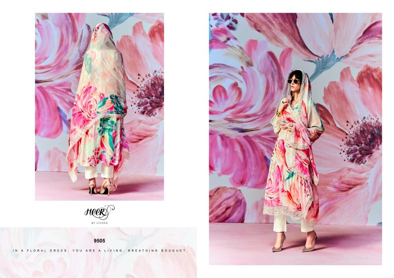 Kimora Heer Super star Vol 194 Pashmina staple With Embroidery butti Salwar Kameez Wholesale Catalog