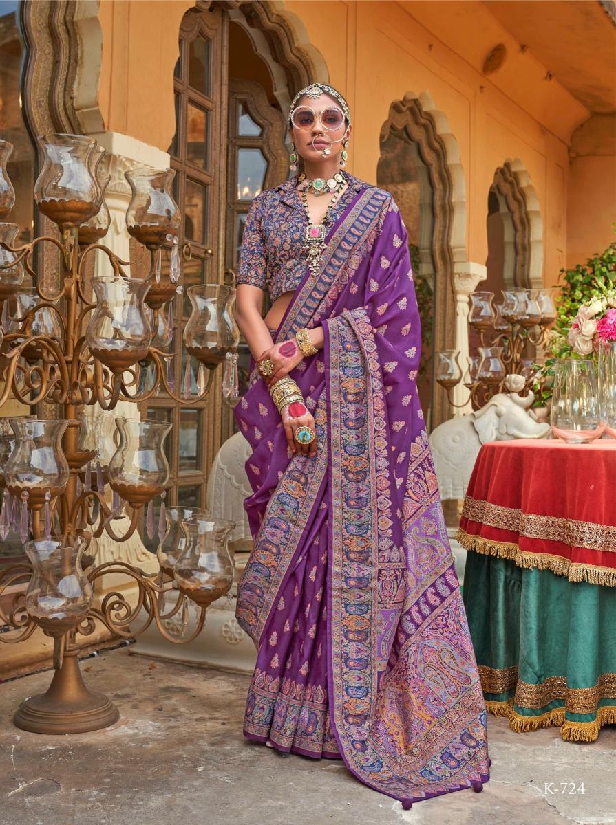 Kreshva Padmakamal Designer Printed Silk type of silk sarees india
