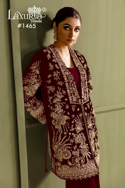 Laxuria Trendz 1465 Tunic Velvet Ready Made Salwar Suits Wholesale Catalog