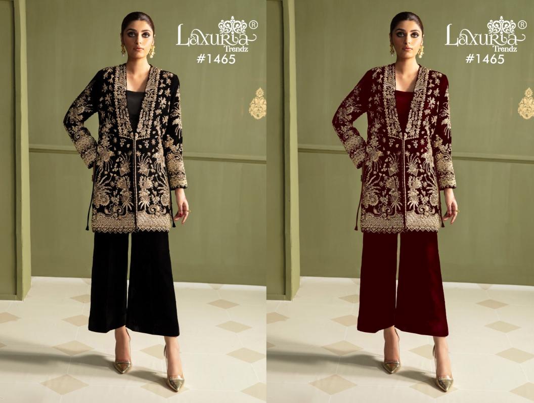Laxuria Trendz 1465 Tunic Velvet Ready Made Salwar Suits Wholesale Catalog