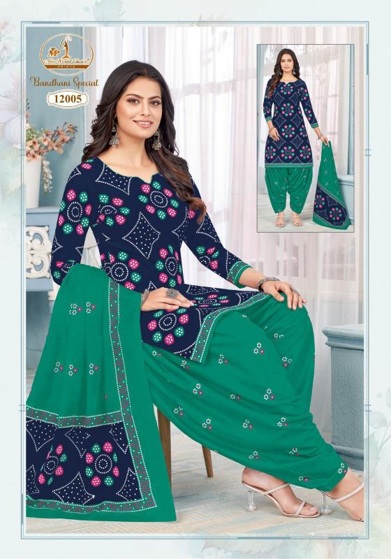 Miss World Bandhani Vol-12 – Dress Material - Wholesale Catalog