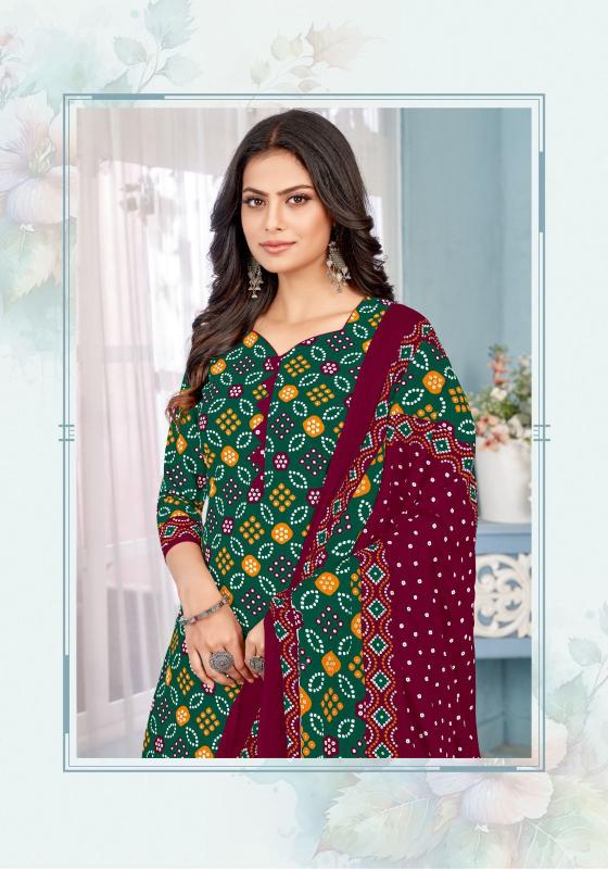 Miss World Bandhani Vol-12 – Dress Material - Wholesale Catalog