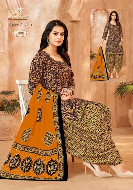 Miss World Super Ajrakh Vol-01 – Dress Material - Wholesale Catalog