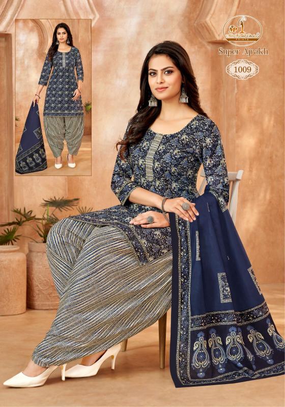 Miss World Super Ajrakh Vol-01 – Dress Material - Wholesale Catalog