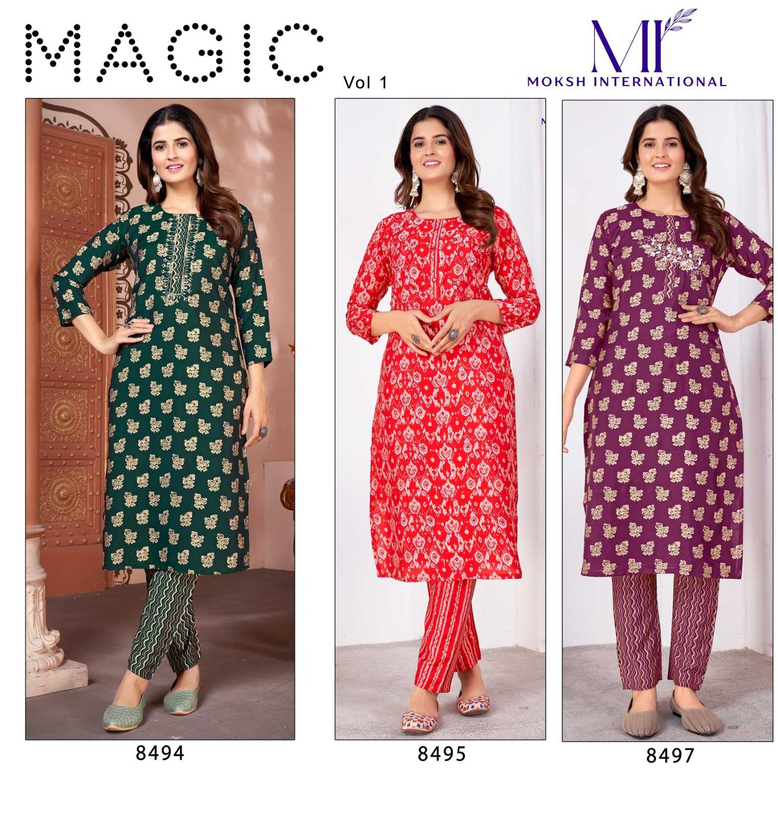 Moksh International Magic Vol-1 Kurti Wholesale catalog