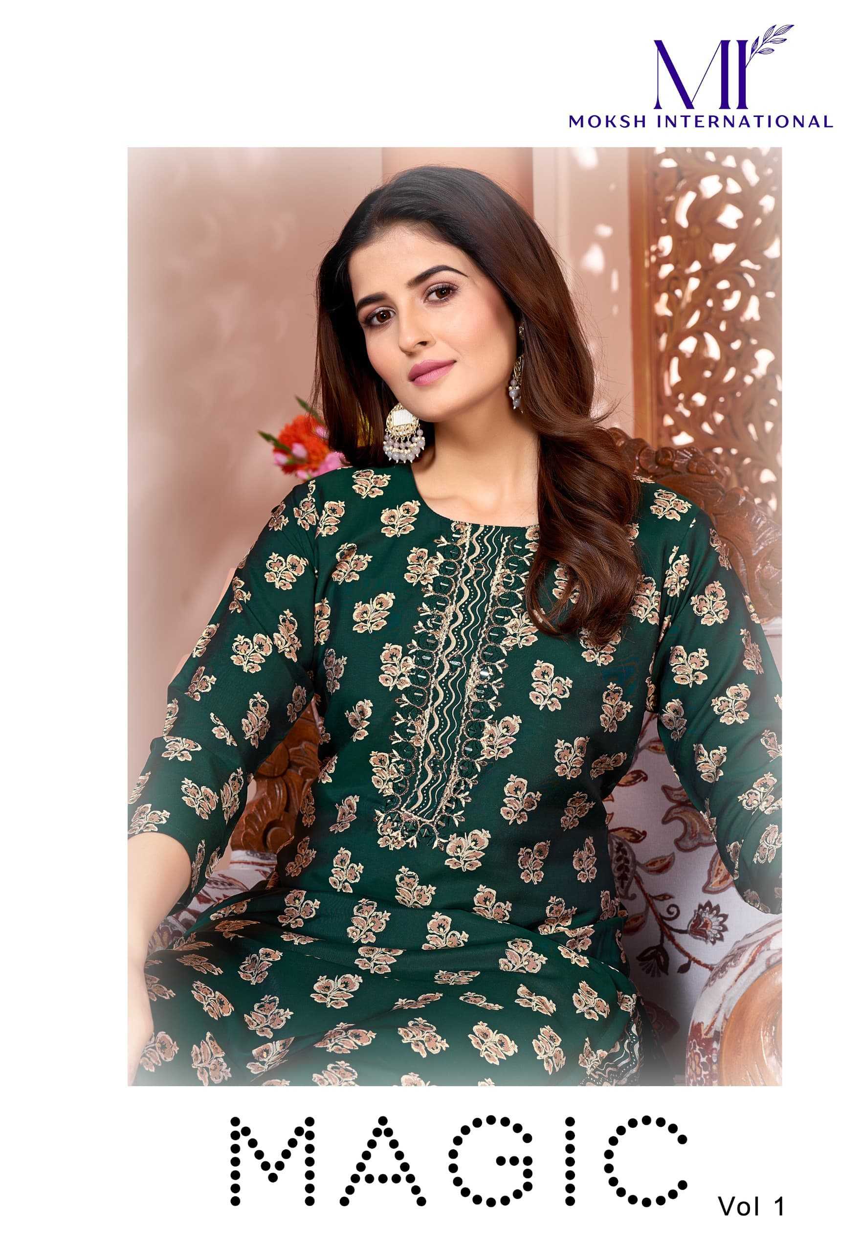 Moksh International Magic Vol-1 Kurti Wholesale catalog
