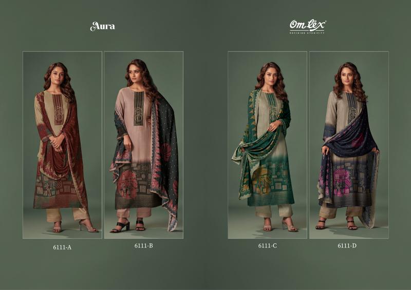 Omtex Aura Pashmina Jacquard Salwar Kameez Wholesale Catalog