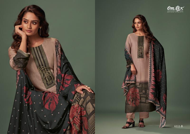 Omtex Aura Pashmina Jacquard Salwar Kameez Wholesale Catalog