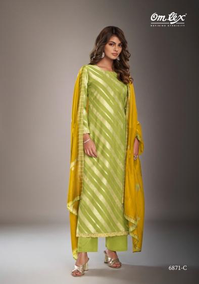 Omtex Nikisha Vol 2 Silk Jacquard Salwar Kameez Wholesale Catalog 