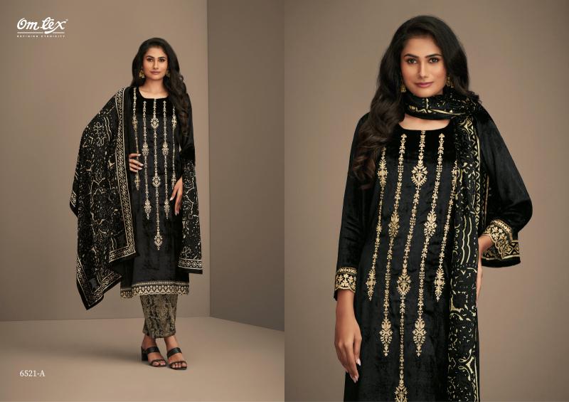 OMTEX RITHA VOL 17 Viscose Velvet with embroidered Salwar Kameez Wholesale Catalog