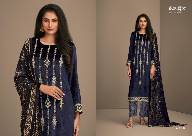OMTEX RITHA VOL 17 Viscose Velvet with embroidered Salwar Kameez Wholesale Catalog