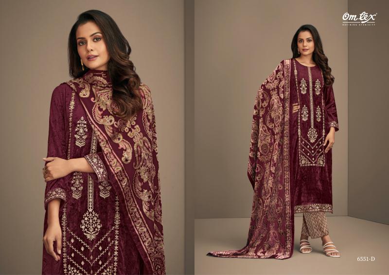 Omtex Ritha Vol 20 Pure Viscose Velvet with embroidered Salwar Kameez Wholesale Catalog