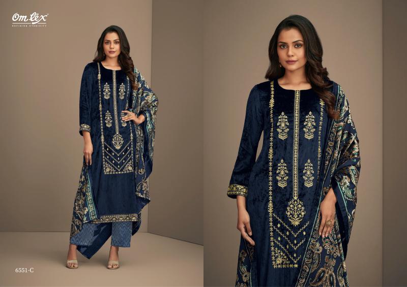 Omtex Ritha Vol 20 Pure Viscose Velvet with embroidered Salwar Kameez Wholesale Catalog