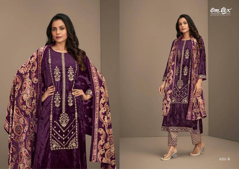 Omtex Ritha Vol 20 Pure Viscose Velvet with embroidered Salwar Kameez Wholesale Catalog
