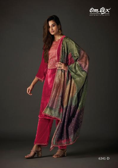 Omtex Utsavi Velvet Embroidery Salwar Kameez Wholesale Catalog