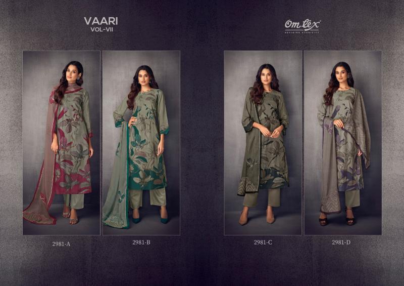 Omtex Vaari Vol 7 Pure Pashmina Digital Print Salwar Kameez Wholesale Catalog 