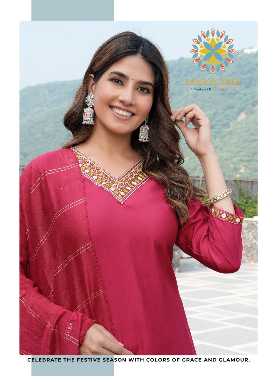 Passion Tree Mayra Vol 1 plain black kurti online india