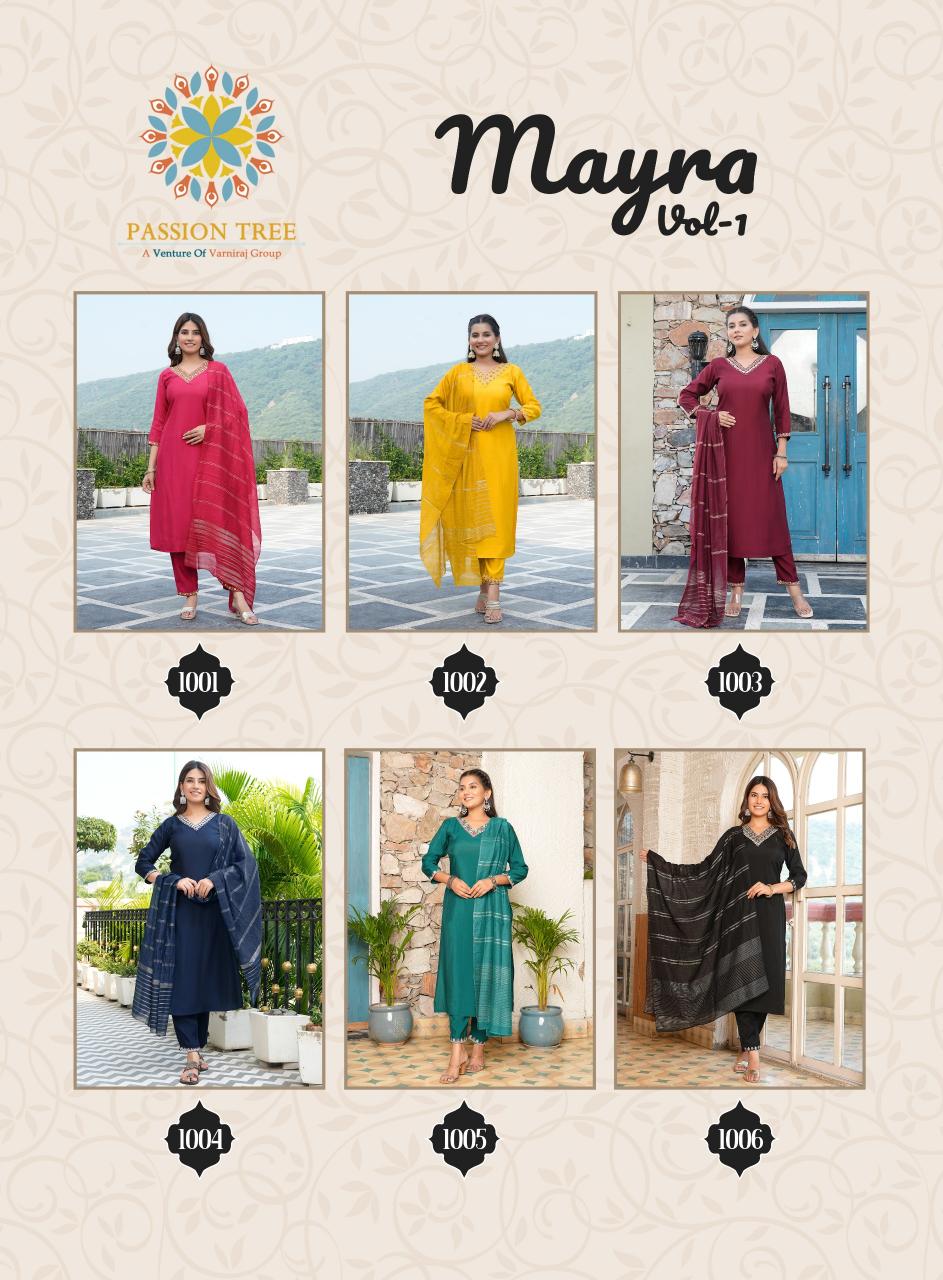 Passion Tree Mayra Vol 1 plain black kurti online india