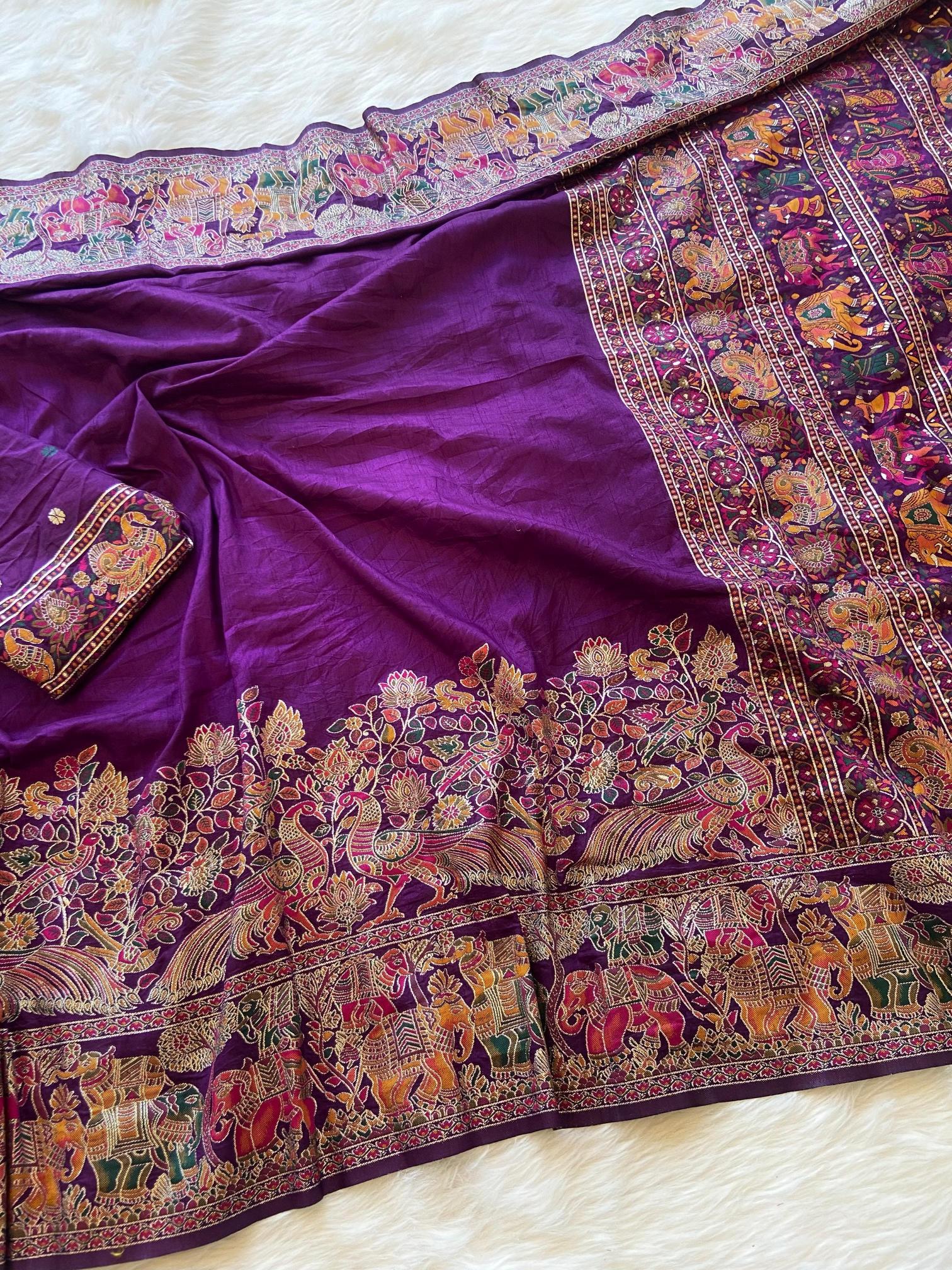 Sabella Pure n Soft Rajwadi Pashmina Silk saree online india
