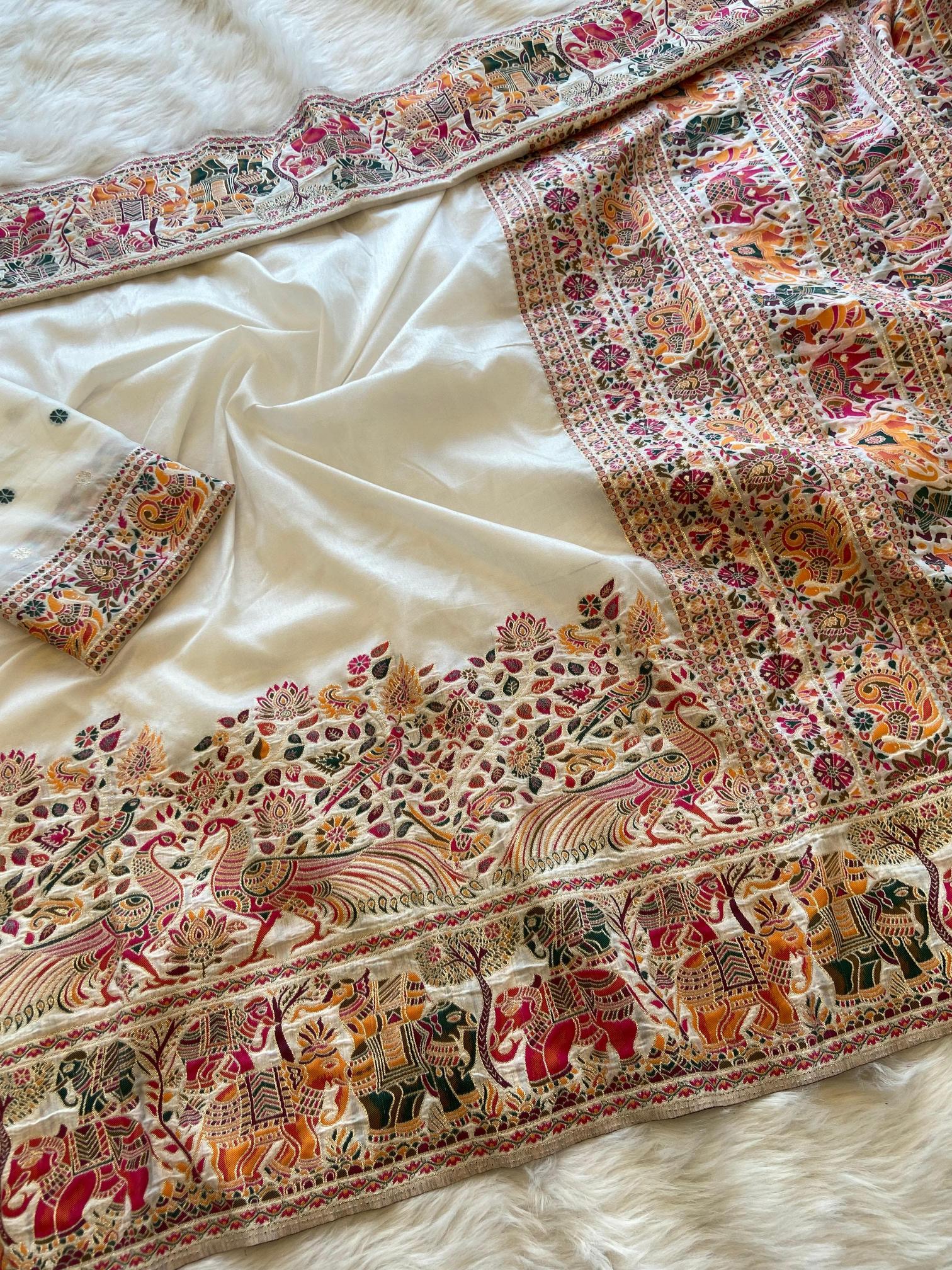 Sabella Pure n Soft Rajwadi Pashmina Silk saree online india