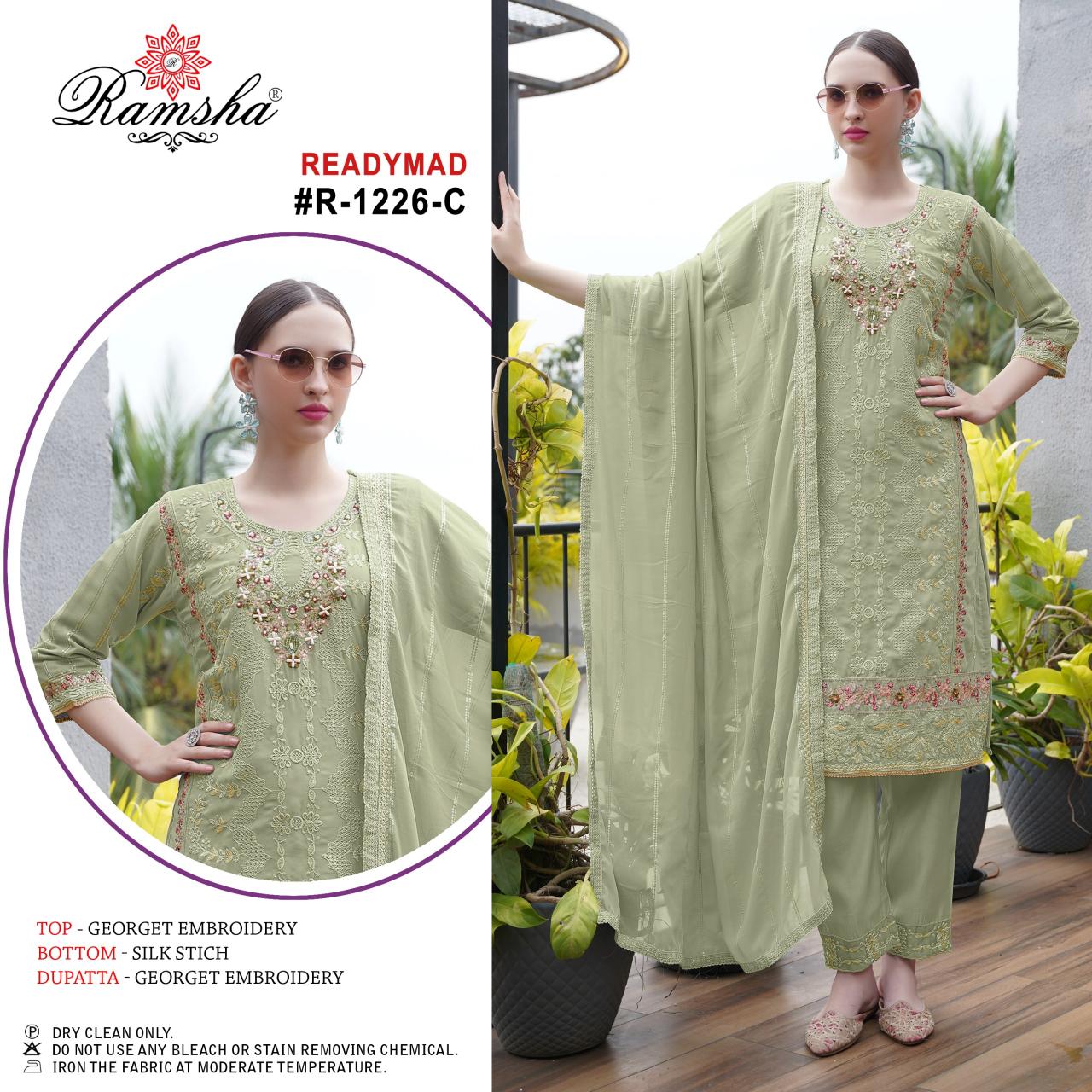 Ramsha R 1226 Nx Ready Made Pakistani Suits Wholesale Catalog