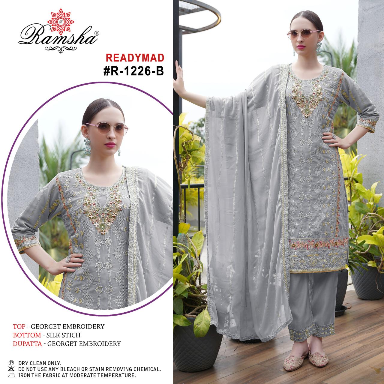 Ramsha R 1226 Nx Ready Made Pakistani Suits Wholesale Catalog