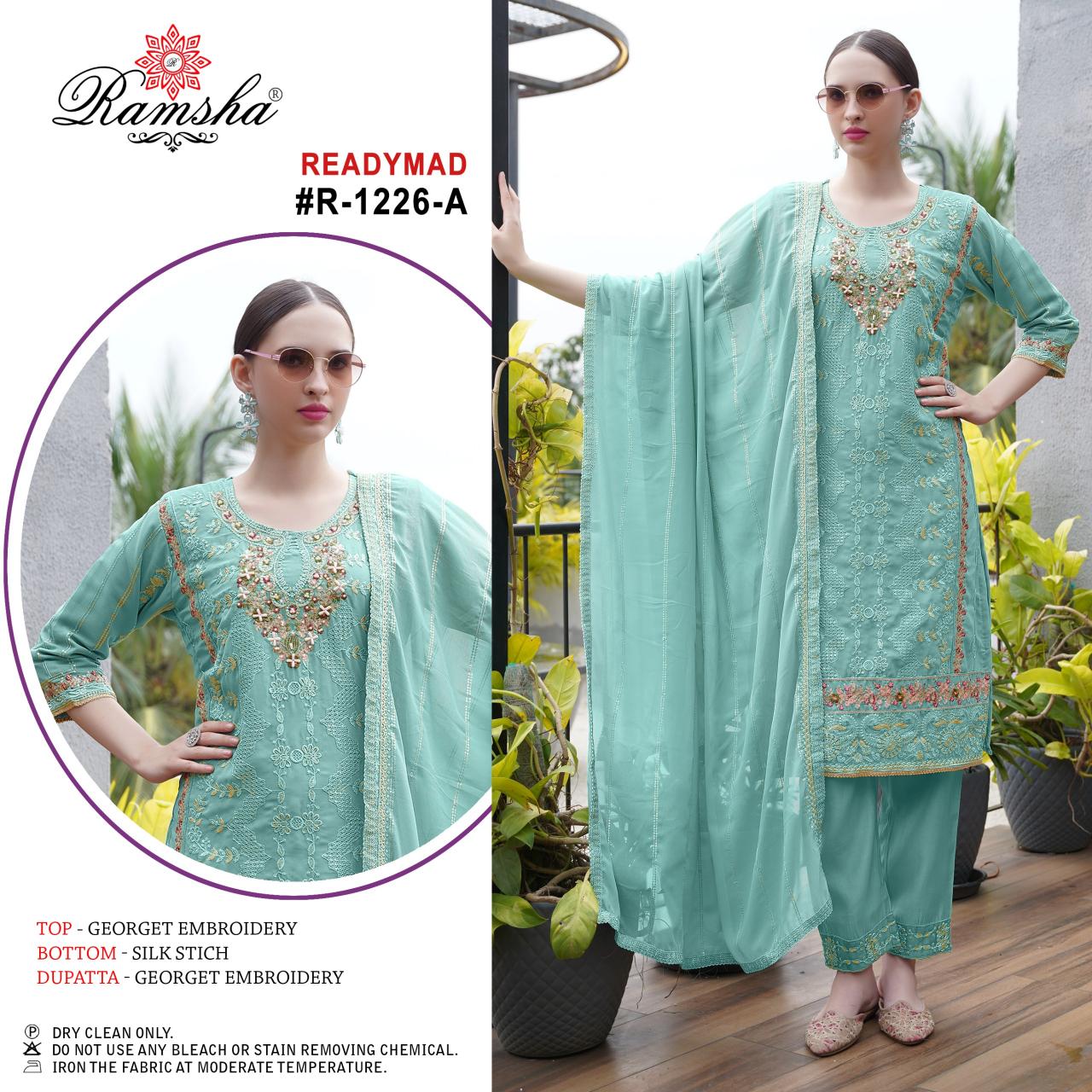 Ramsha R 1226 Nx Ready Made Pakistani Suits Wholesale Catalog