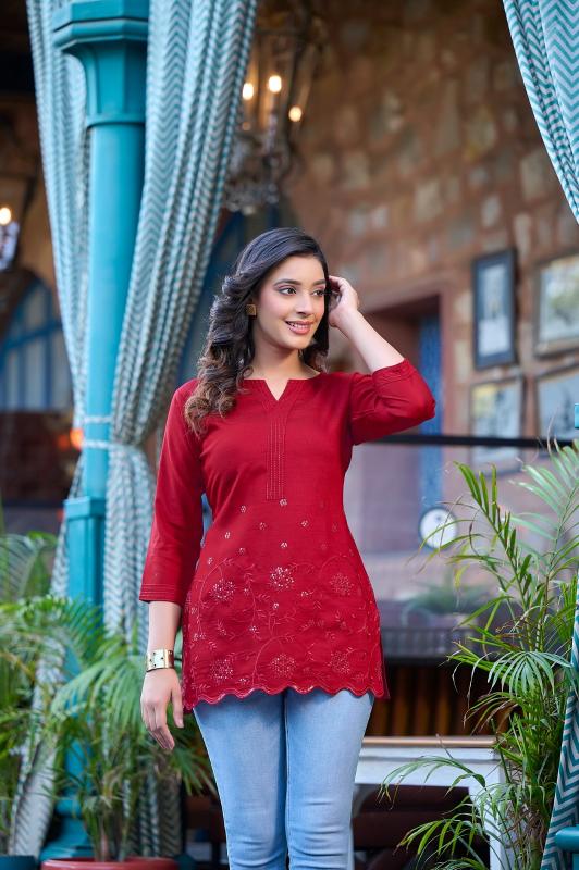 Rangmaya Money Vol 2 burning short kurtis for womens india