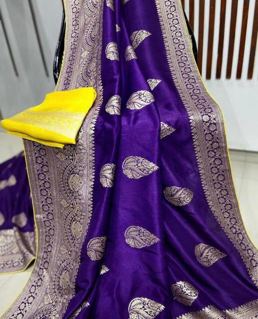 Sabella beautiful gold zari weaving on soft Vol 2 buy banarasi silk saree online india